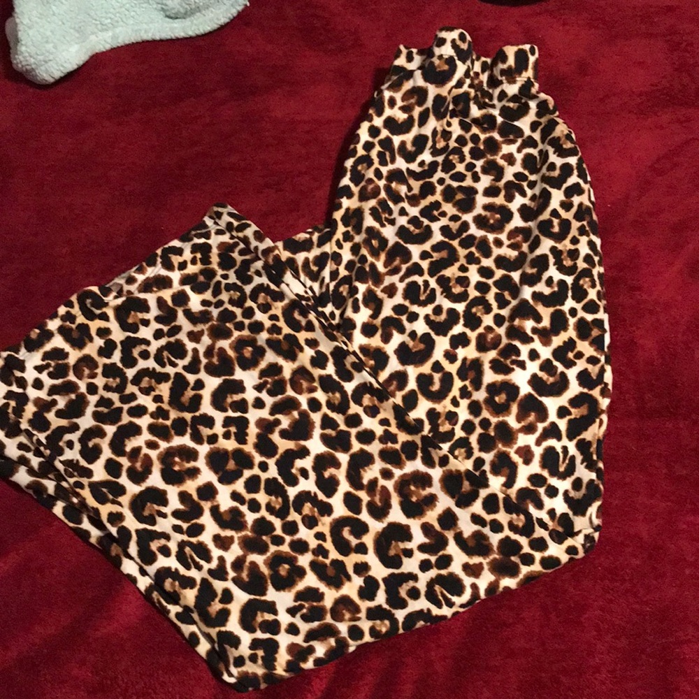 Cheetah pants bell bottom
